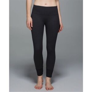 Lululemon Ebb To Street Pant -- Heathered Black Size 12